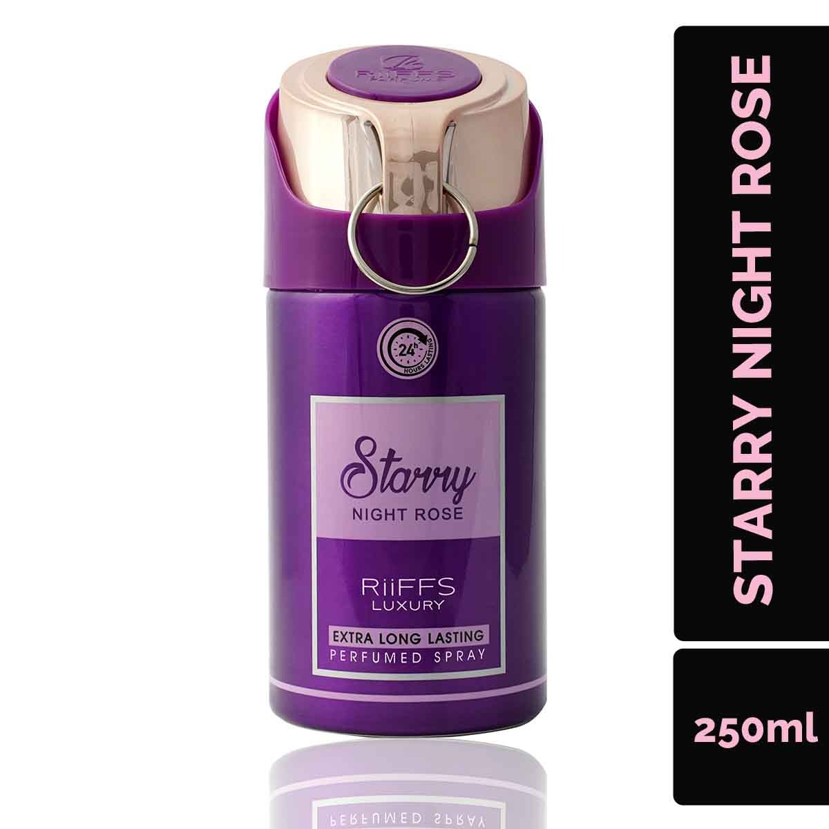 RiiFFS Luxury Starry Night Rose Body Spray for Women 250ml