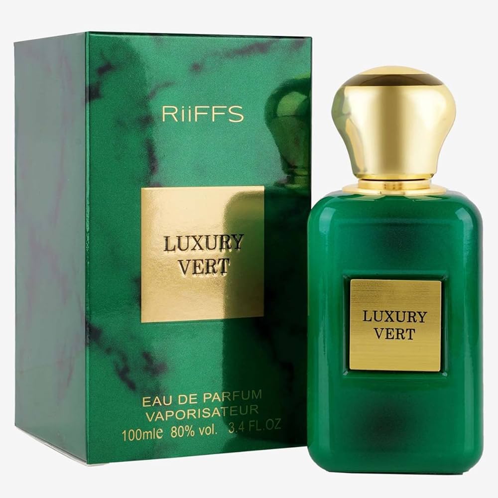 RiiFFS Luxury Vert 100ml Unisex Perfume, Citrusy, Floral & Sweet, Soothing Fragrance