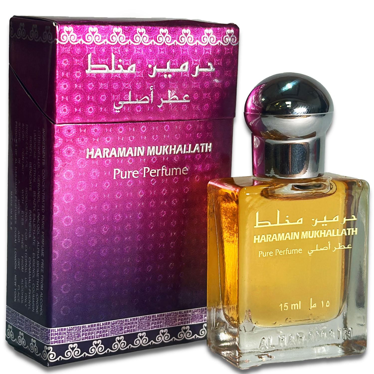 Al Haramain Mukhallath Oriental Perfume Oil 15ml - Alcohol-Free Unisex Attar