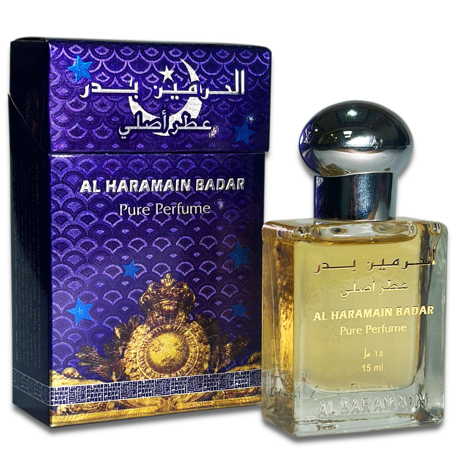 Al Haramain Badar Attar 15 ml Unisex Roll‑On Rose, Honey & Musk