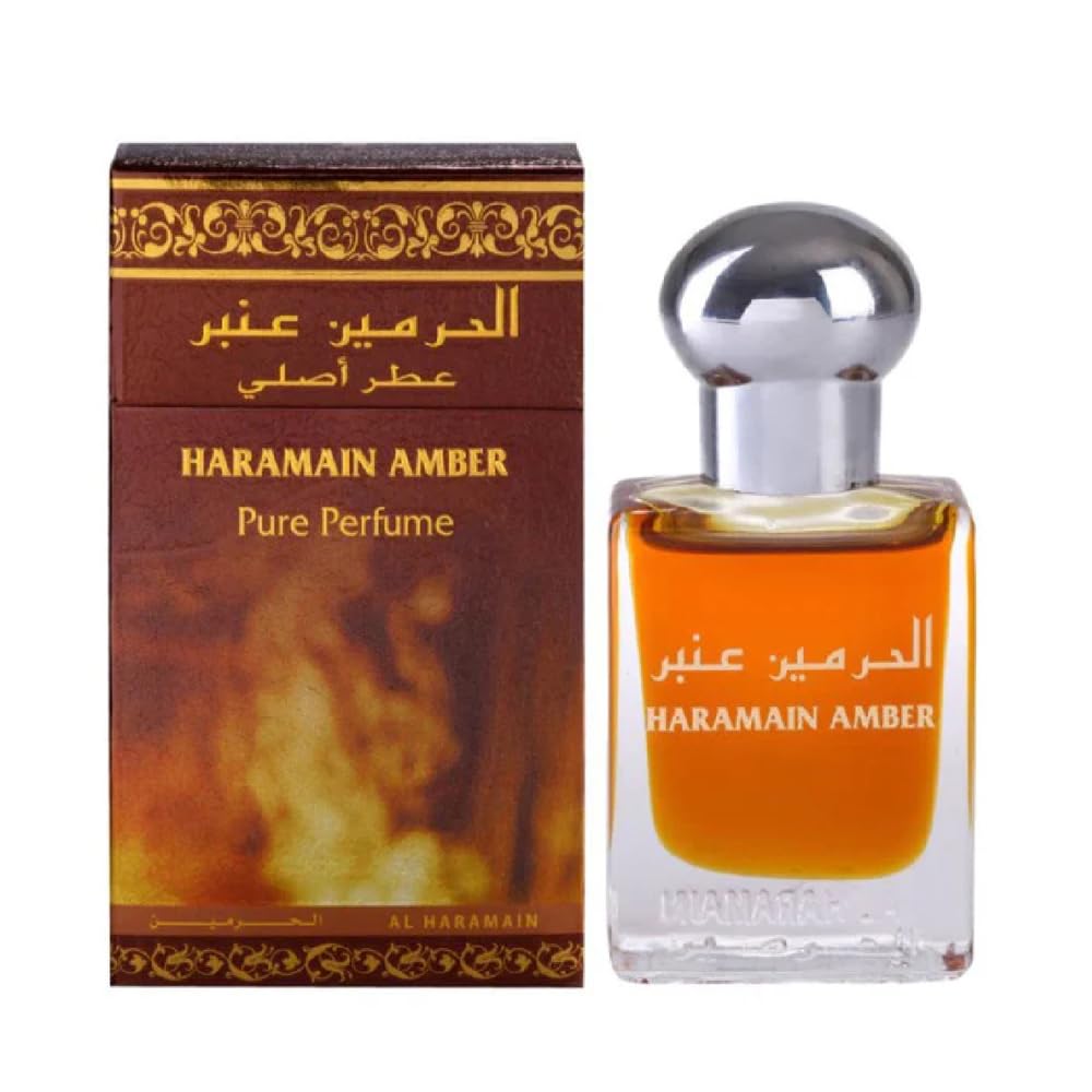 Al Haramain Amber Attar – Unisex Amber Woody 15ml (Long‑Lasting