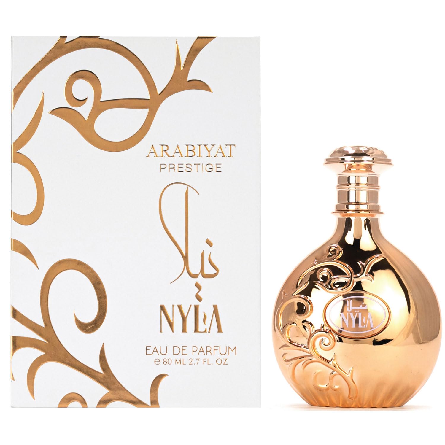 Arabiyat Nyla Eau de Parfum 80ml – Unisex | Sweet, Tropical, Long-Lasting Fragrance