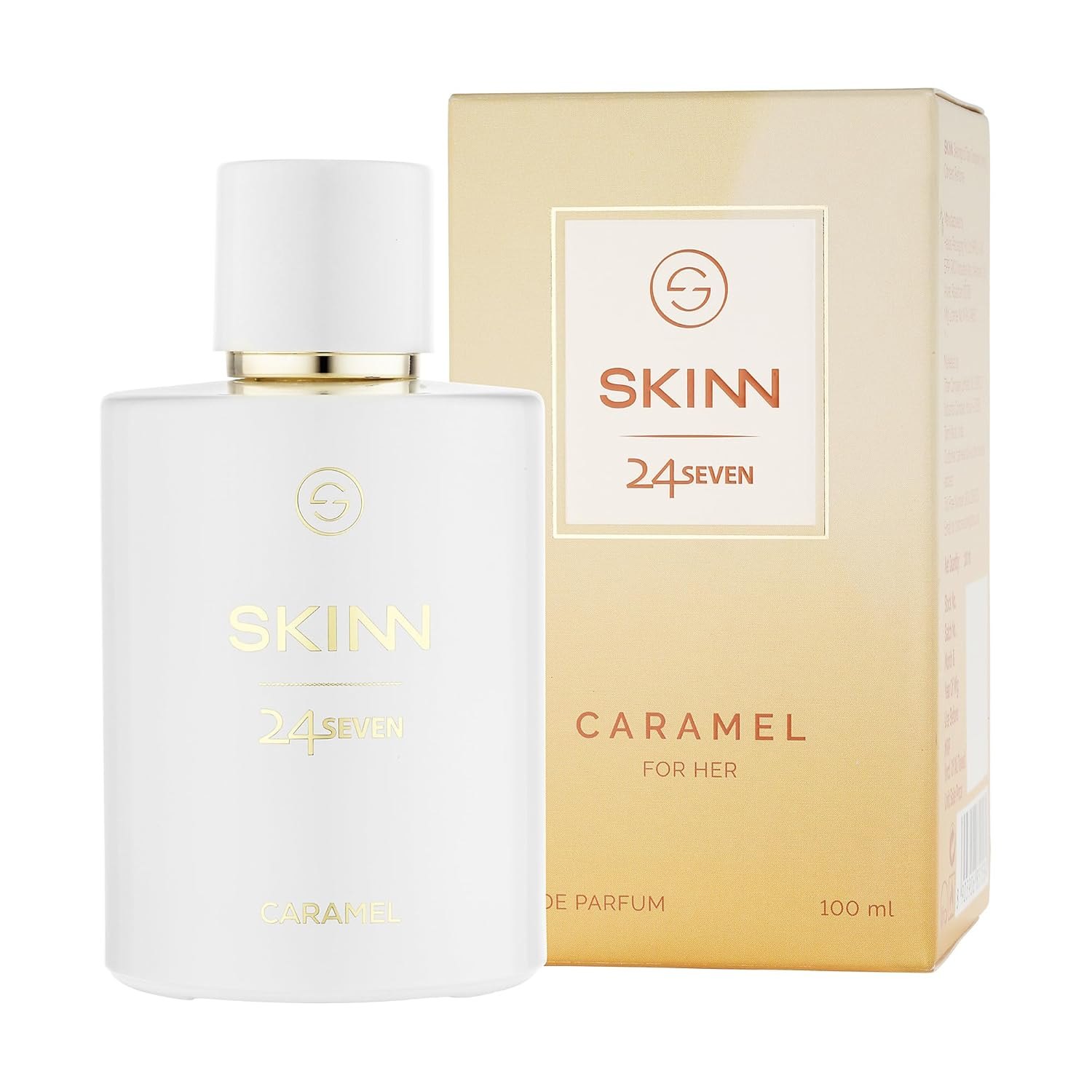 Skinn By Titan | 24Seven Caramel Perfume - 100 Ml | Perfume For Woman | Gift for Women
