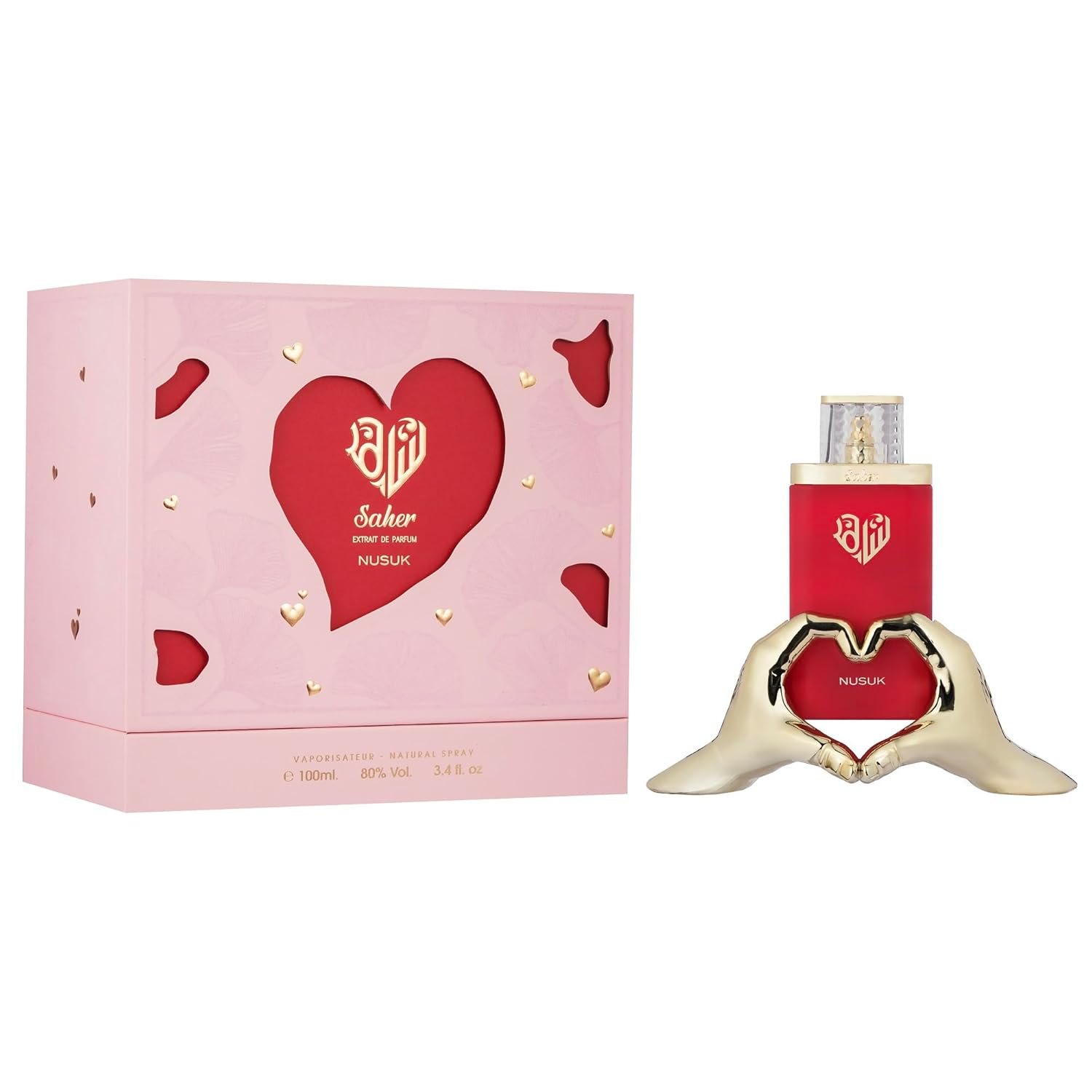 NUSUK Saher EDP for Women - 100ml | Luxury Perfume with Apple, Jasmine, Rose & Vanilla Notes