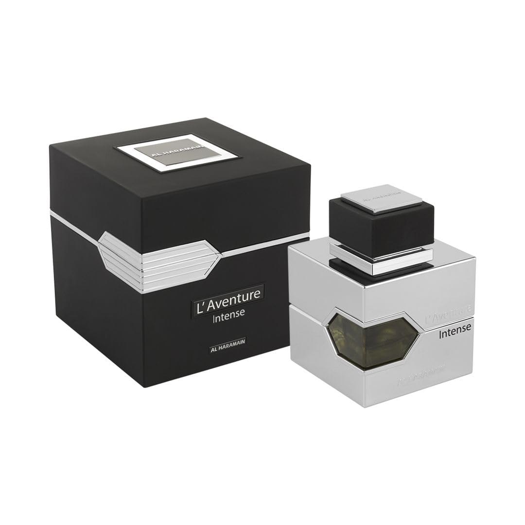 Al Haramain L’Aventure Intense 100 ml – Premium Amber Oud & Citrus Woody Fragrance for Men perfume