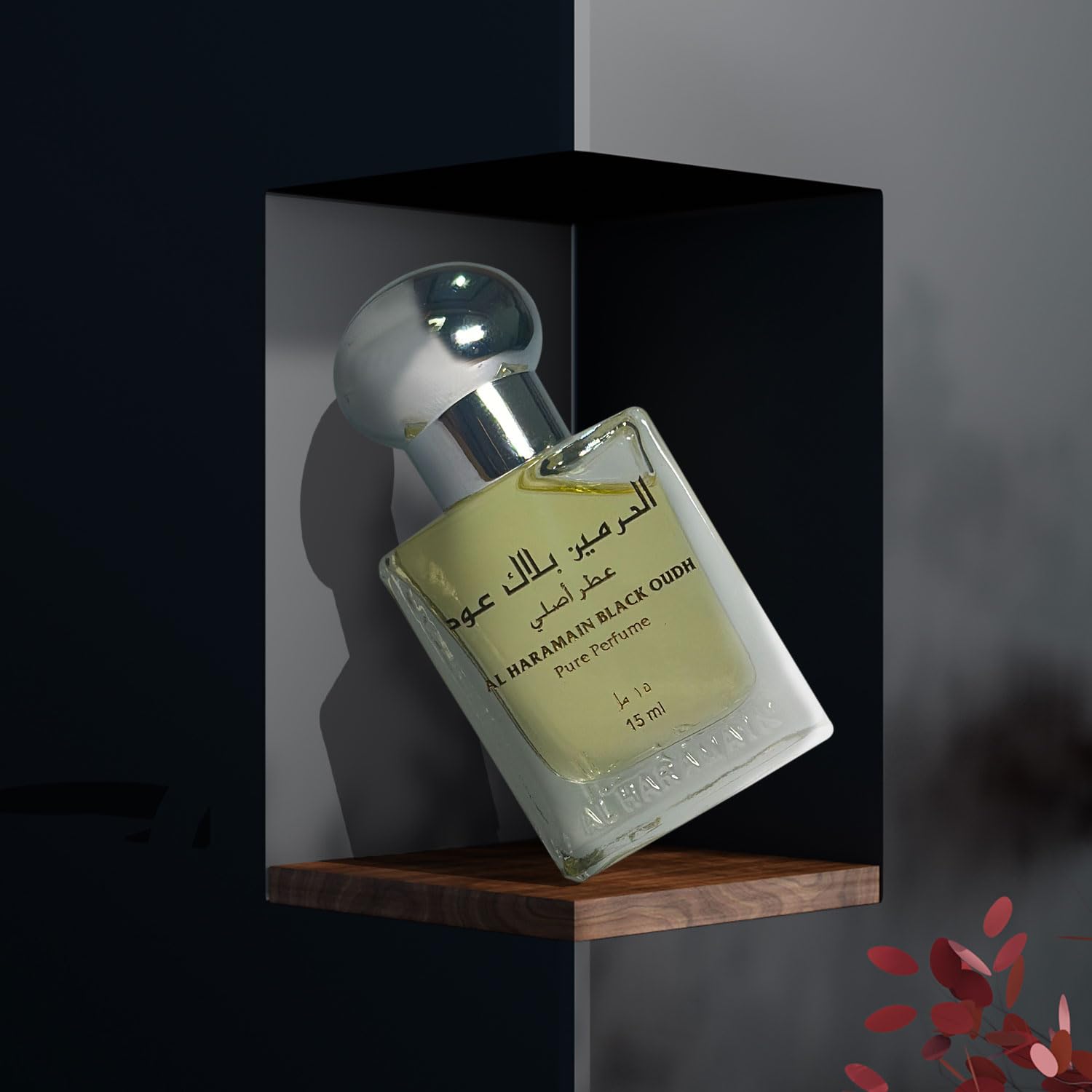 Al Haramain Black Oud Attar 15 ml – Unisex Woody Oriental Fragrance with Cedar, Amber & Musk secondary